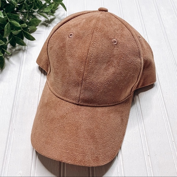 Boutique Accessories - Boutique Faux Suede Pink Baseball Cap One Size